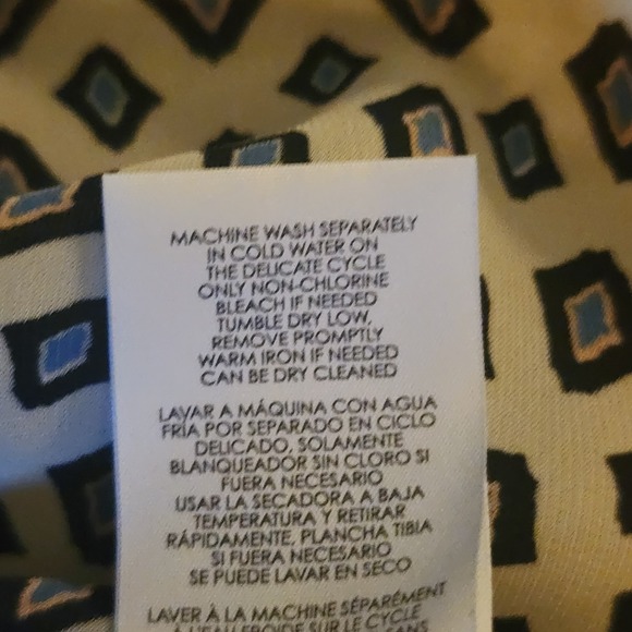 Cabri Sleeveless Dress Shirt Size Small Flowy Flirty Business Casual Lightweight - Picture 4 of 6